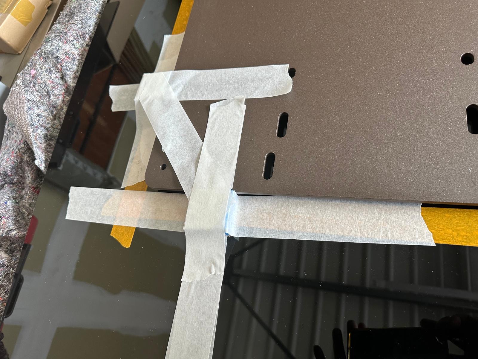 Réparation du plateau de table