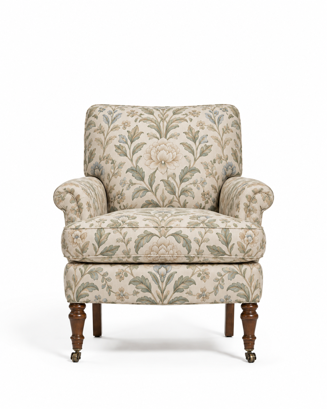 Fauteuil ancien — changement de tissu — après réparation Ethic Atelier