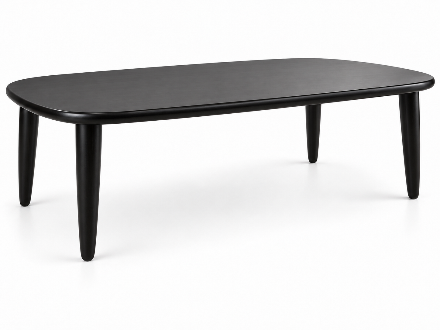 Table de repas noire — après réparation Ethic Atelier